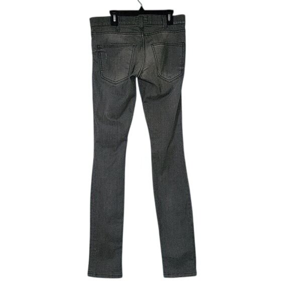 Current/Elliott Gray Distressed Skinny Jeans Womens Size 26 Cotton Blend - Picture 5 of 7